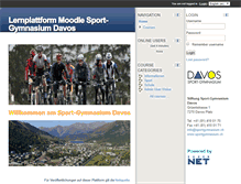 Tablet Screenshot of moodle.sportgymnasium.ch